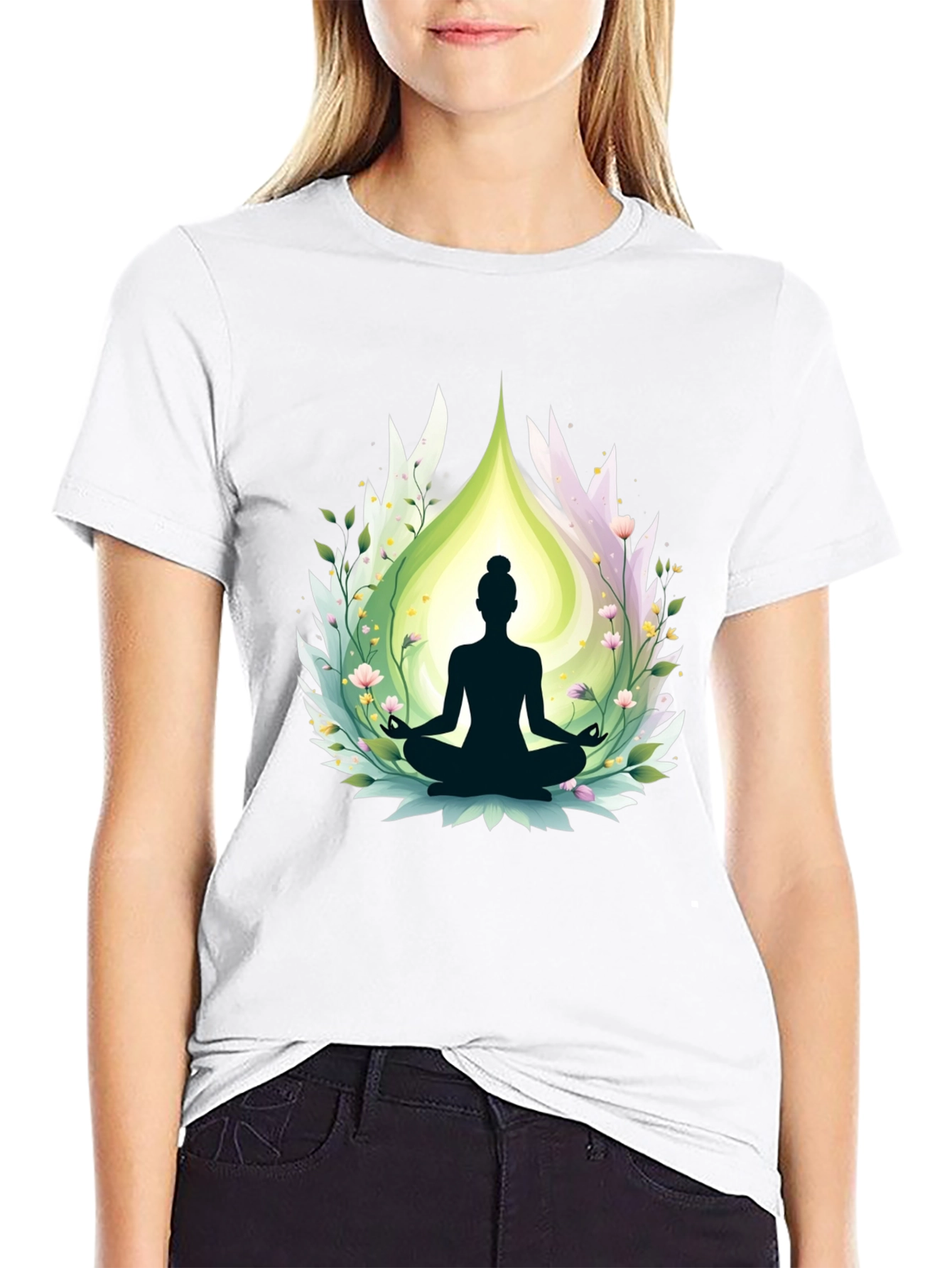 Meditative Bliss T-Shirt - Yoga Design