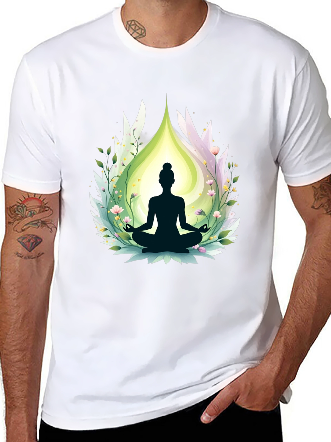 Meditative Bliss T-Shirt - Yoga Design