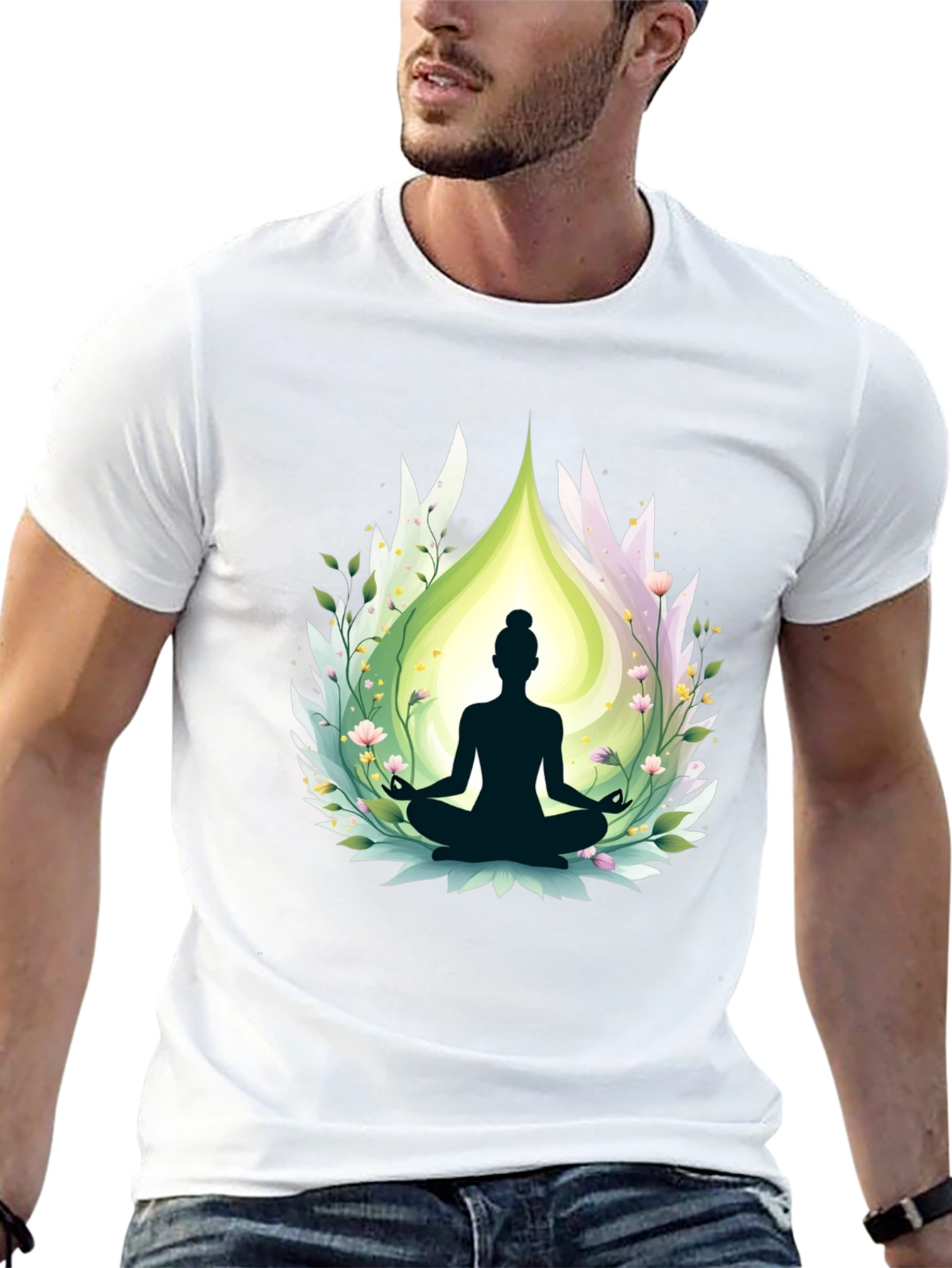 Meditative Bliss T-Shirt - Yoga Design