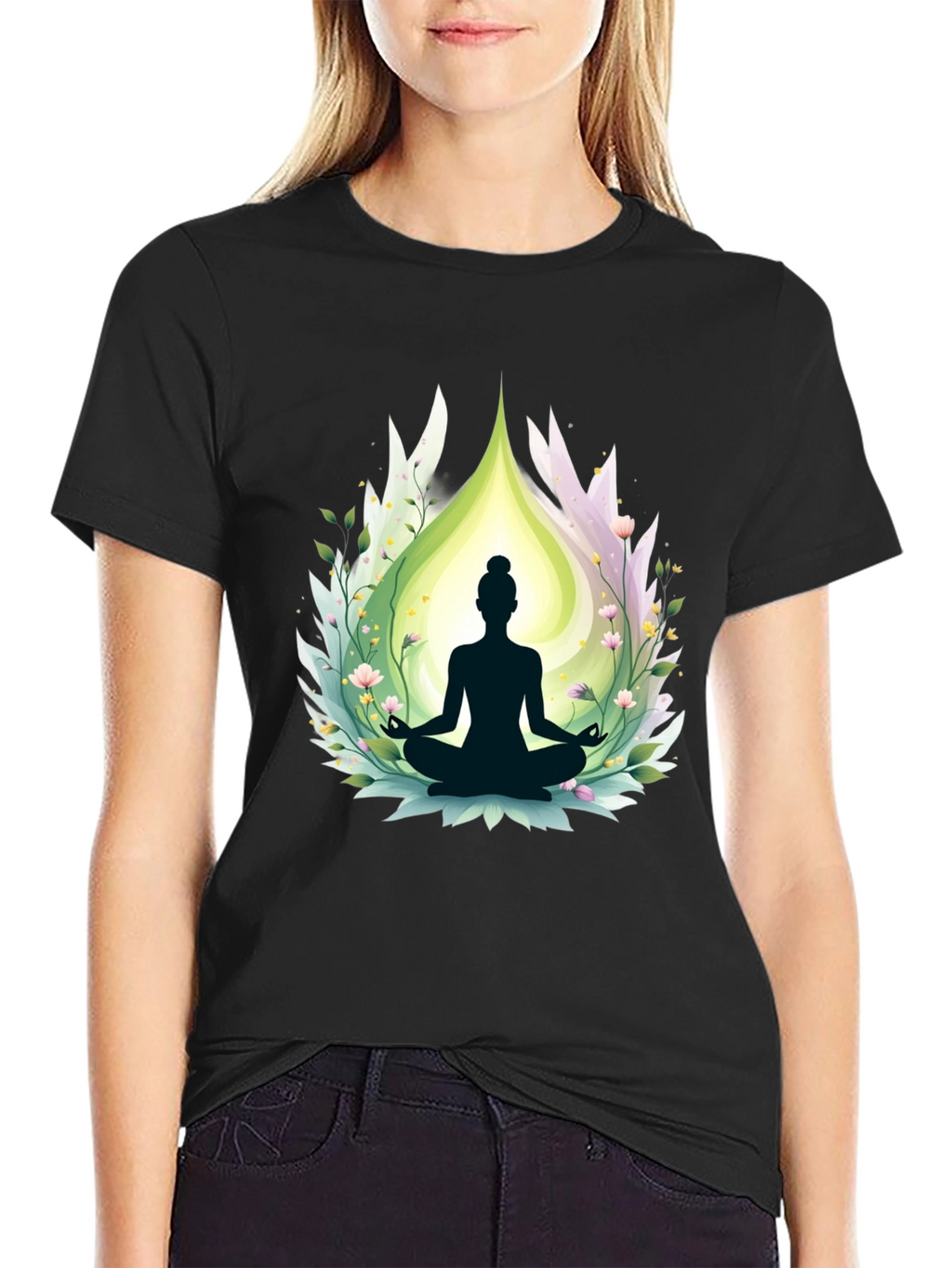 Meditative Bliss T-Shirt - Yoga Design