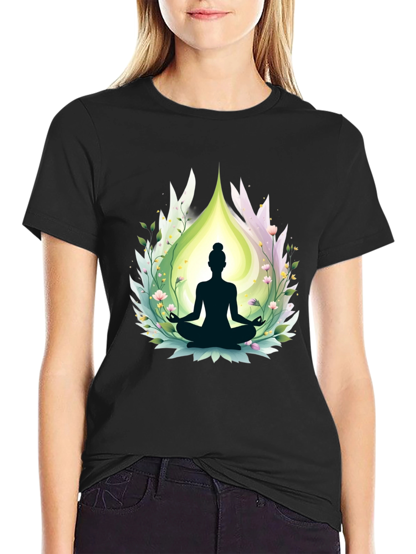 Meditative Bliss T-Shirt - Yoga Design