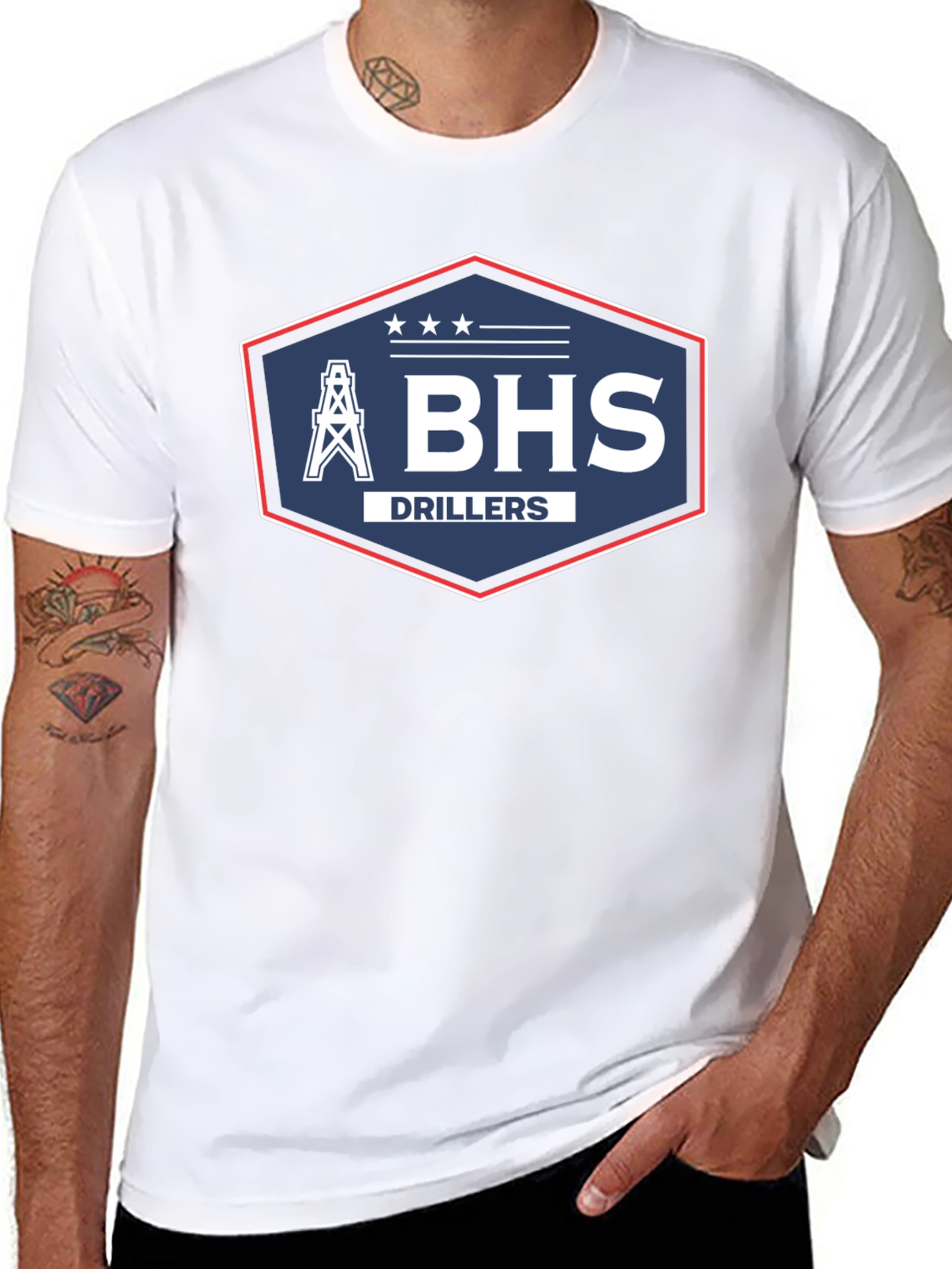BHS Drillers T-Shirt - Black Crew Neck