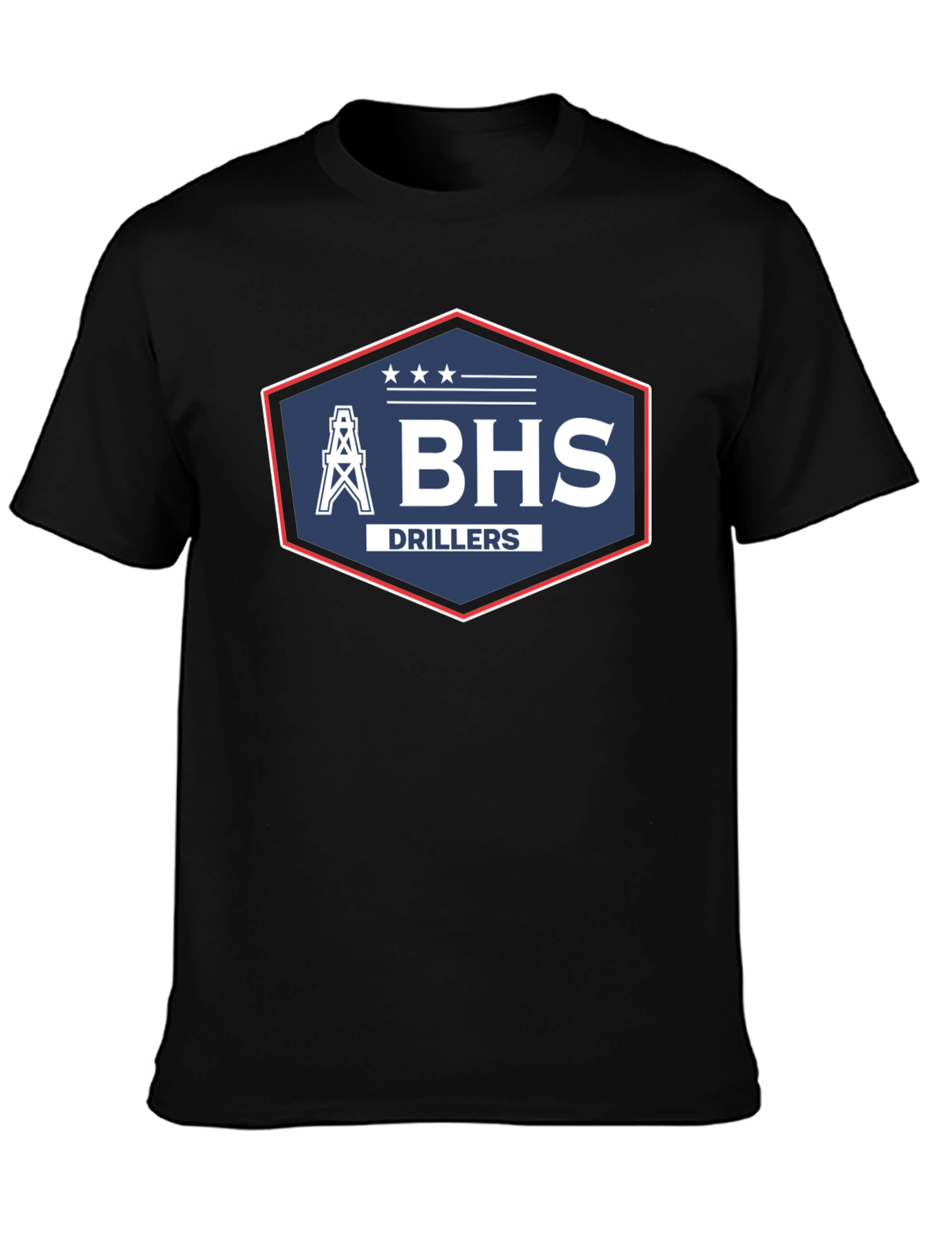 BHS Drillers T-Shirt - Black Crew Neck
