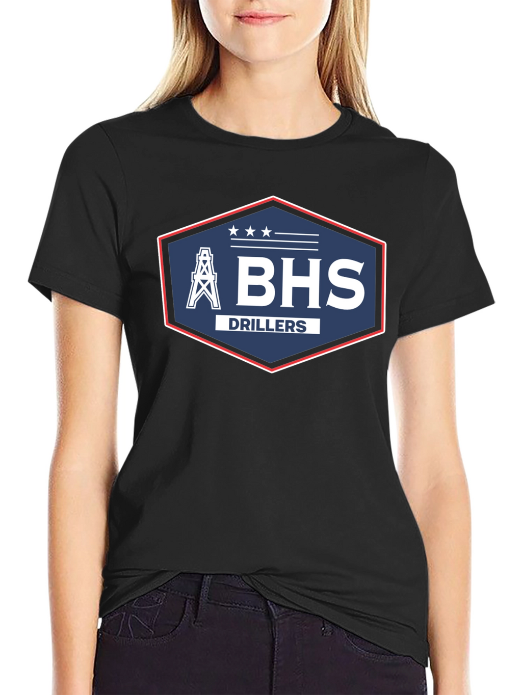BHS Drillers T-Shirt - Black Crew Neck