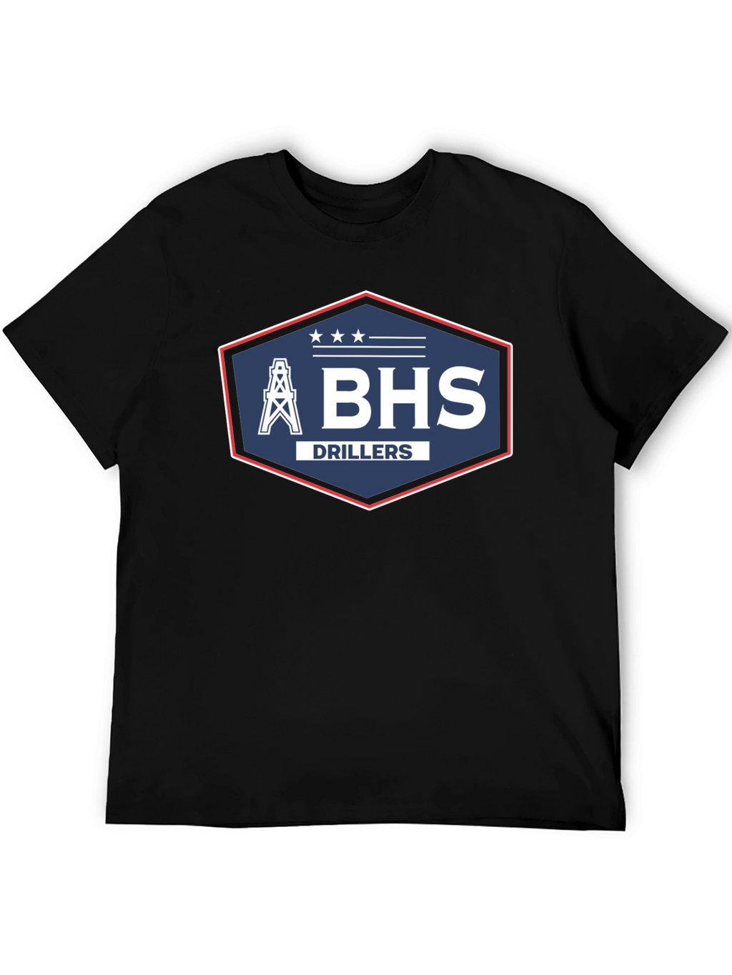 BHS Drillers T-Shirt - Black Crew Neck