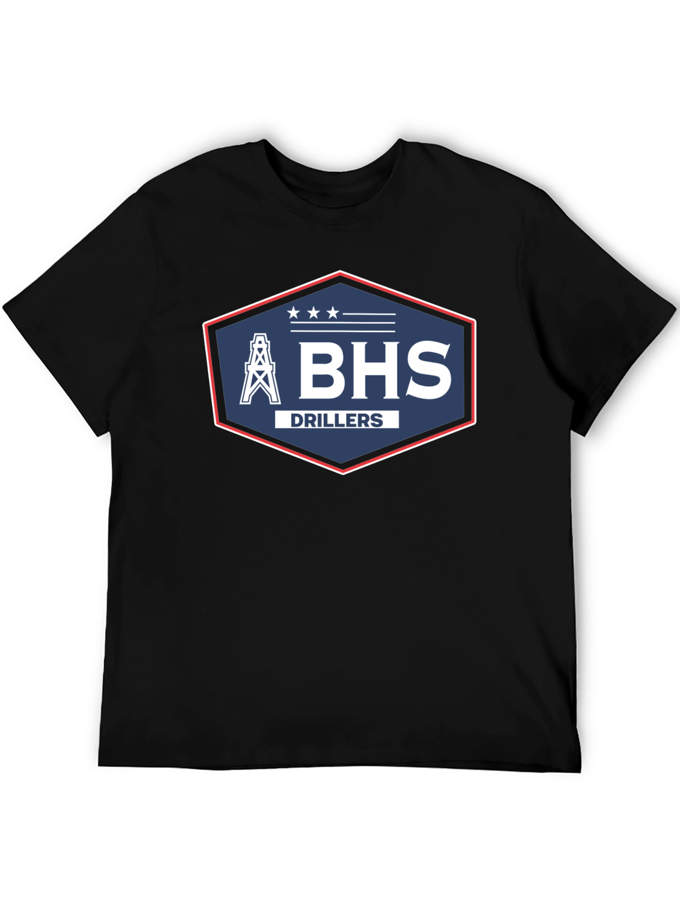 BHS Drillers T-Shirt - Black Crew Neck