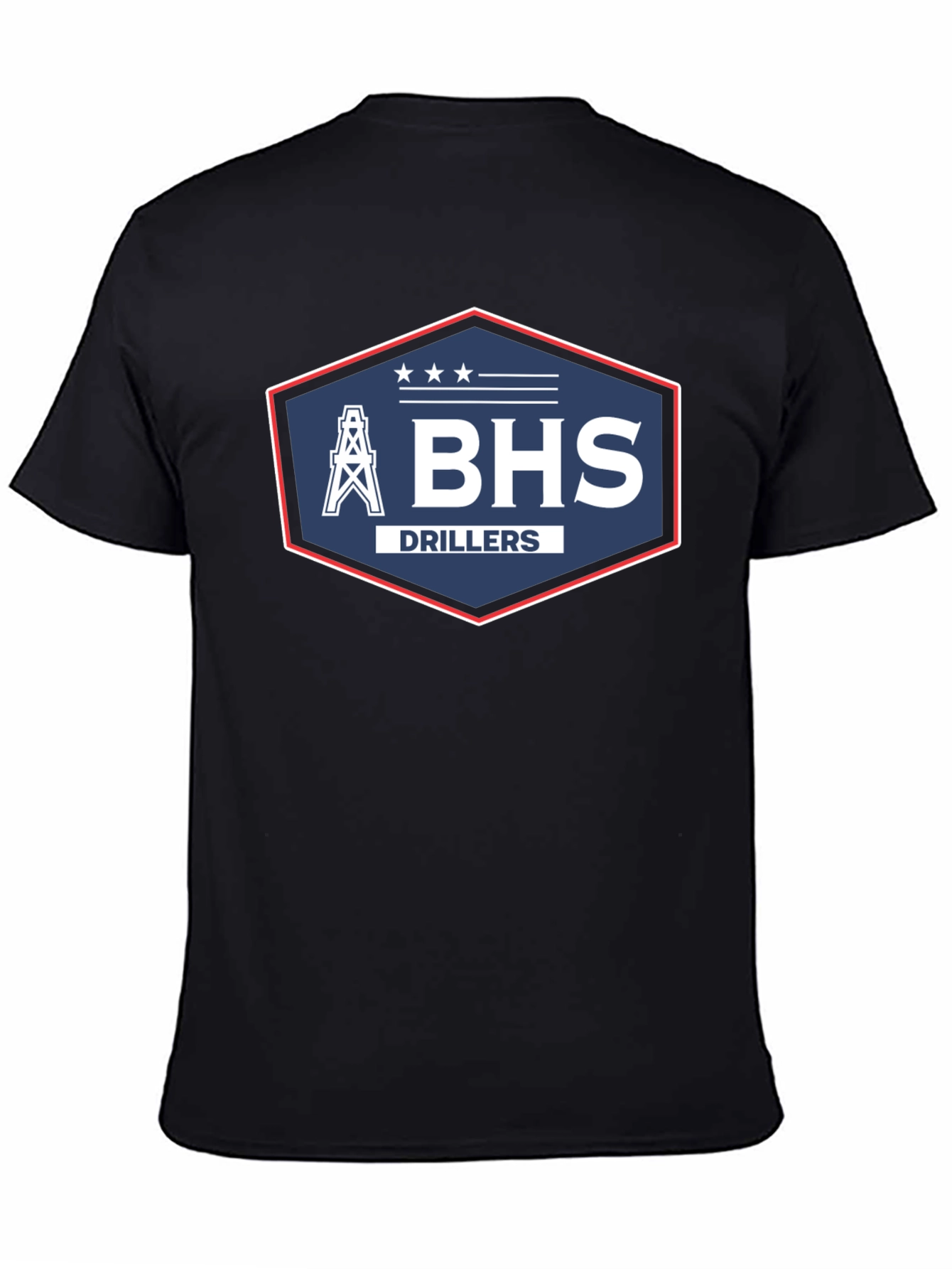 BHS Drillers T-Shirt - Black Crew Neck