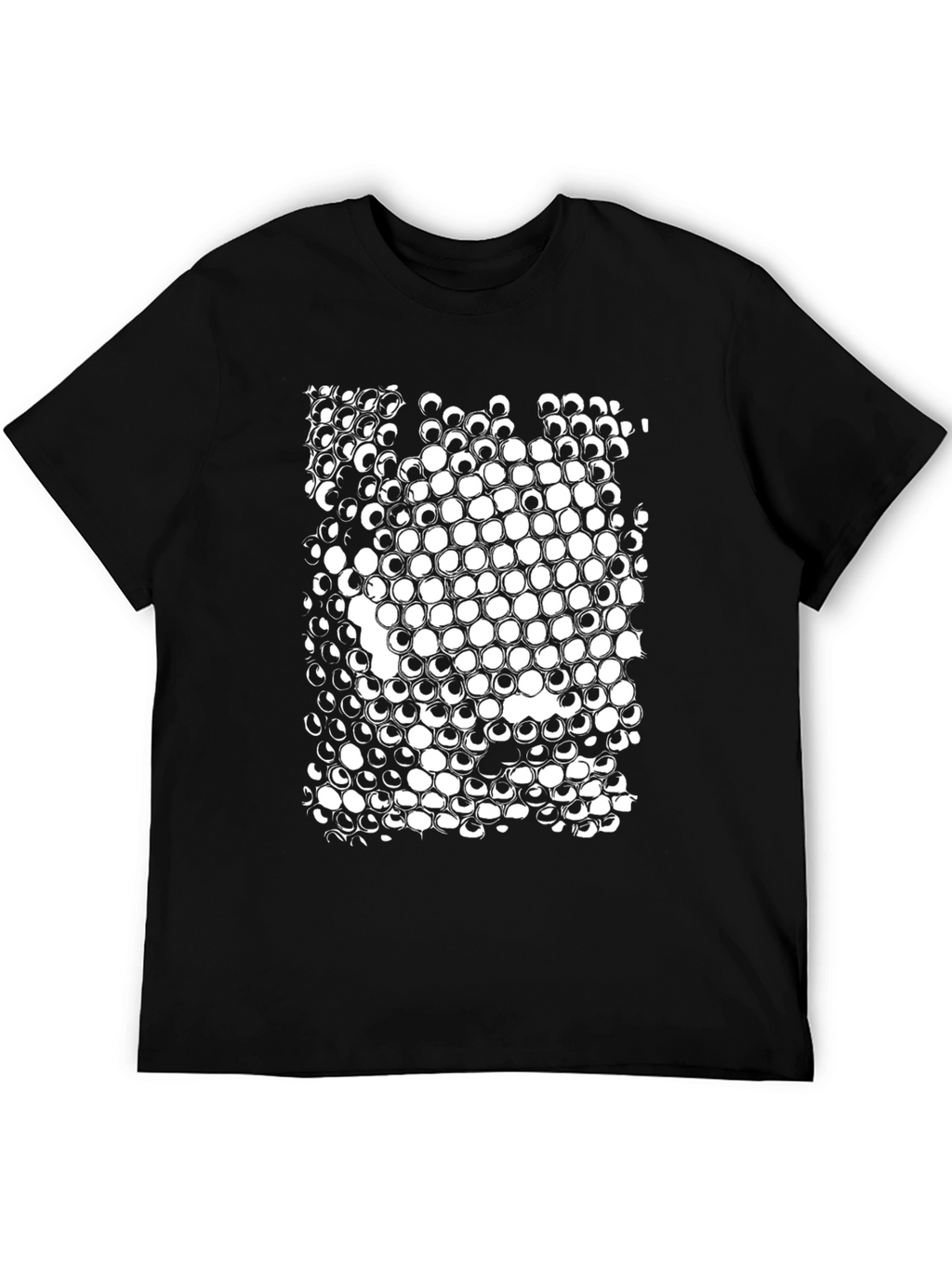 Optical Illusion T-Shirt - Black Cotton Tee