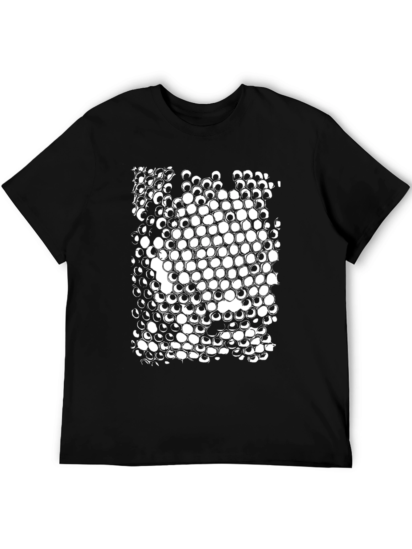 Optical Illusion T-Shirt - Black Cotton Tee
