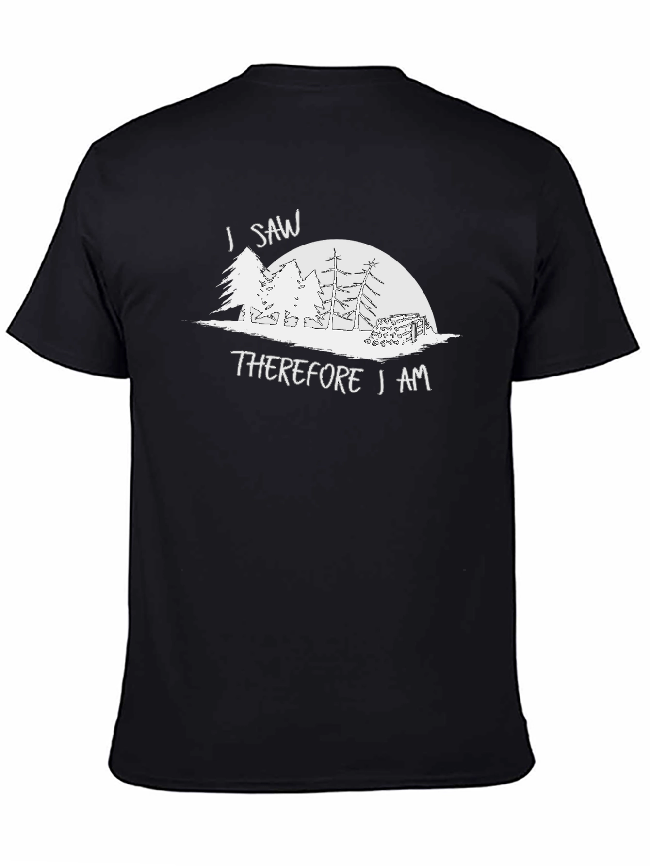 I Saw Therefore I Am Graphic Tee - Black