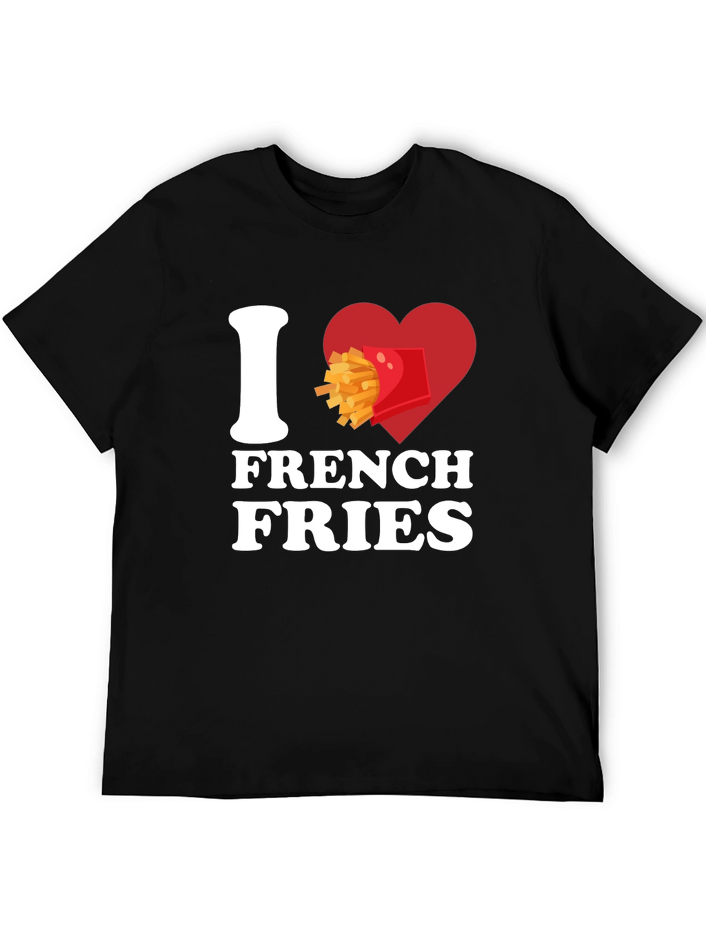 I Heart French Fries Graphic T-Shirt