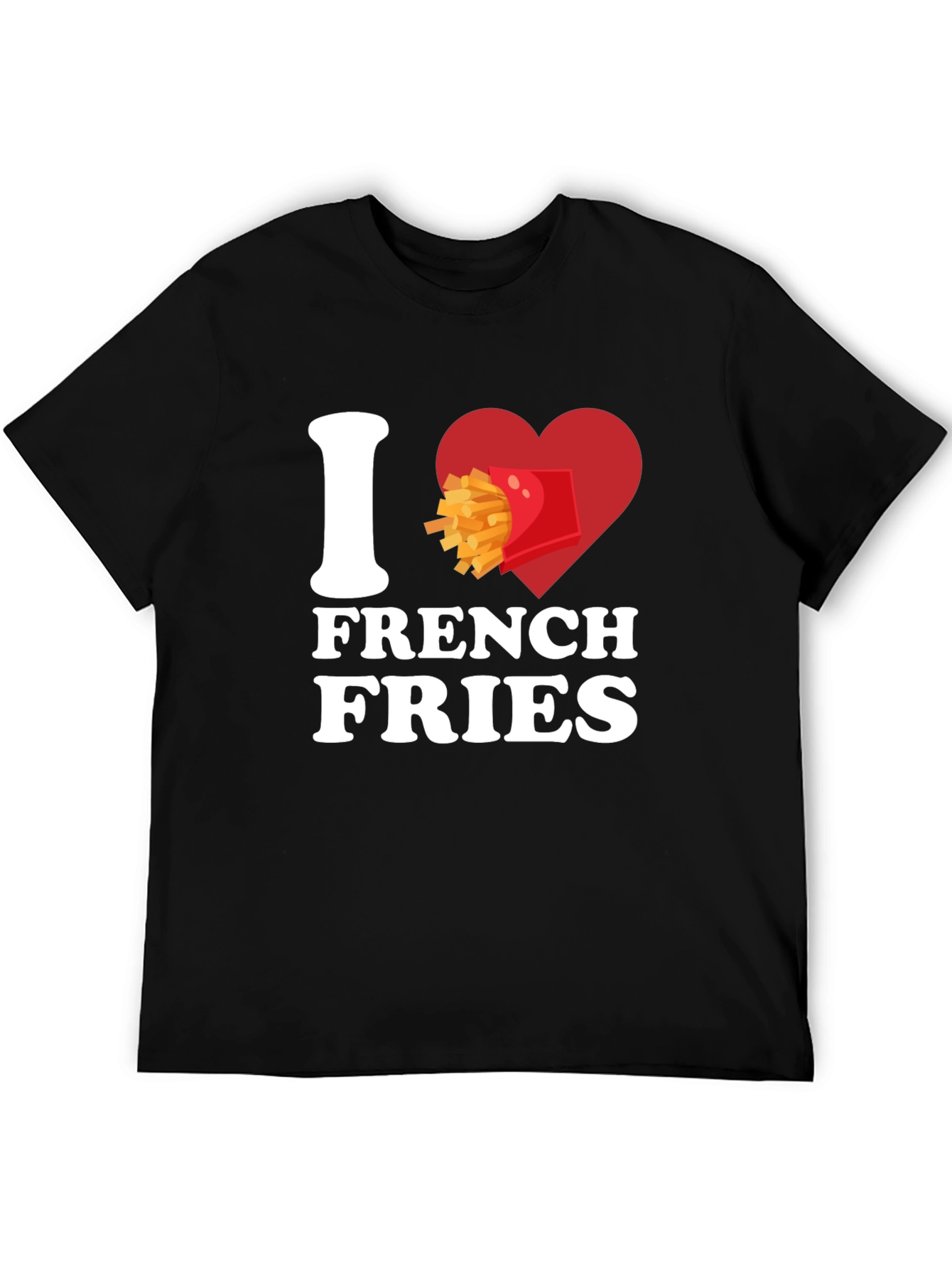 I Heart French Fries Graphic T-Shirt