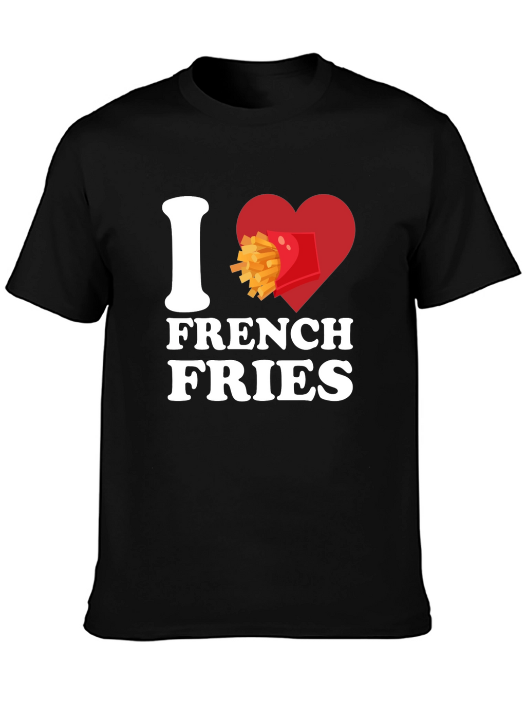 I Heart French Fries Graphic T-Shirt