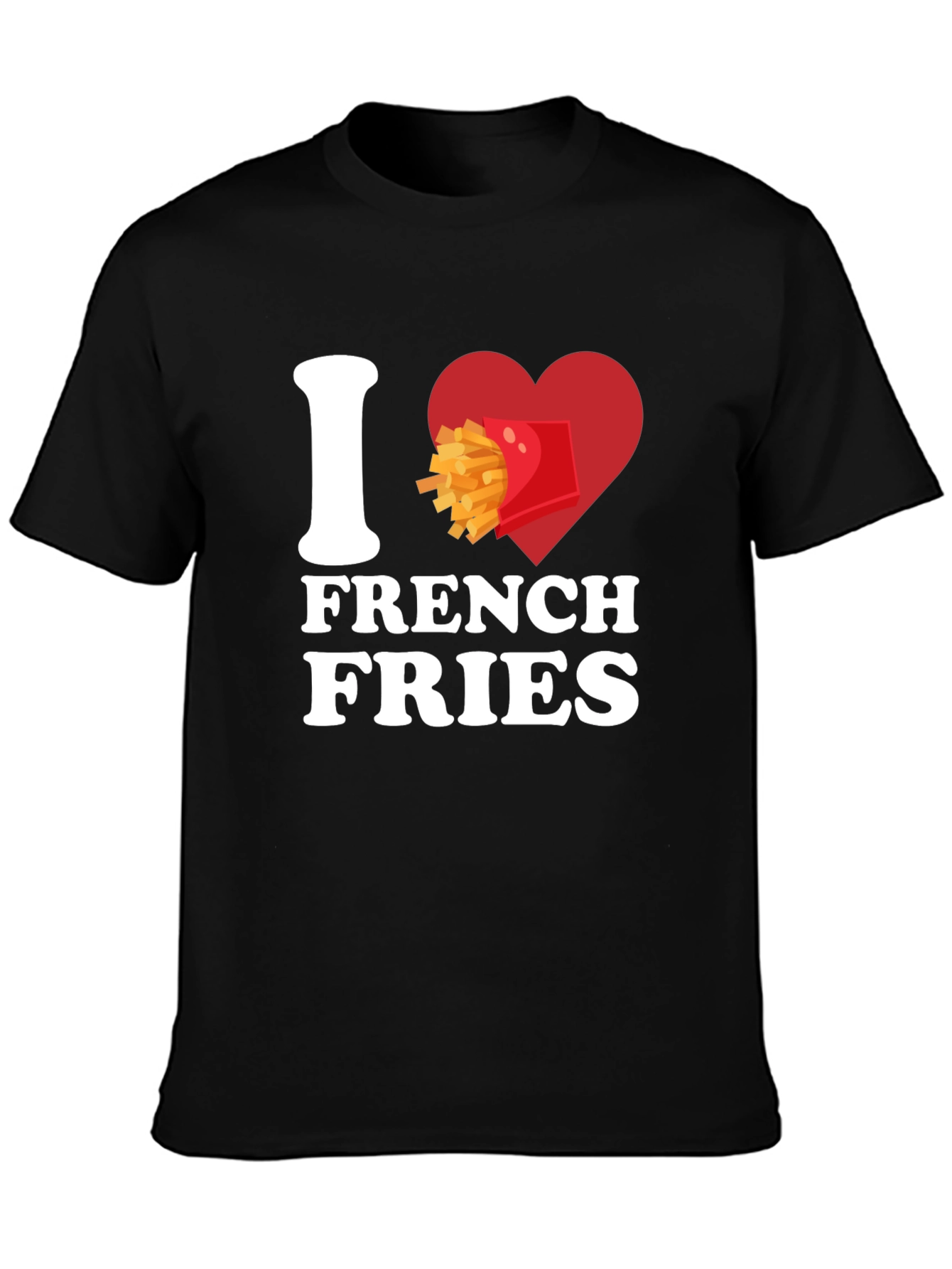 I Heart French Fries Graphic T-Shirt