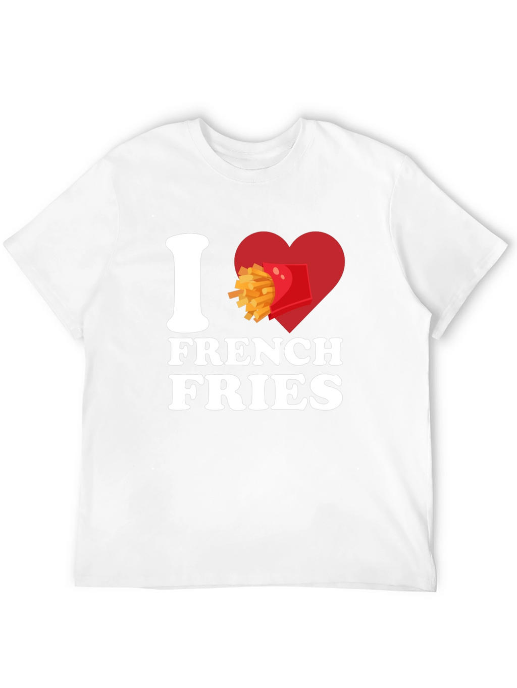 I Heart French Fries Graphic T-Shirt