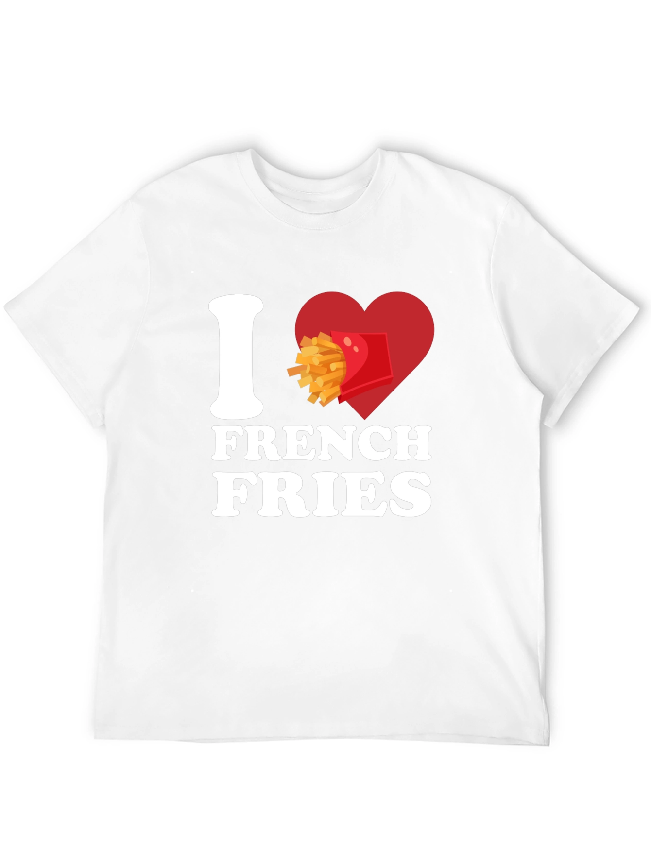 I Heart French Fries Graphic T-Shirt