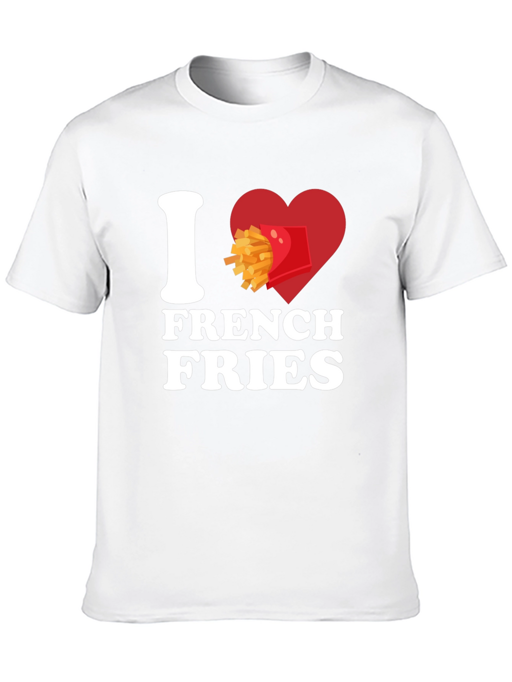 I Heart French Fries Graphic T-Shirt
