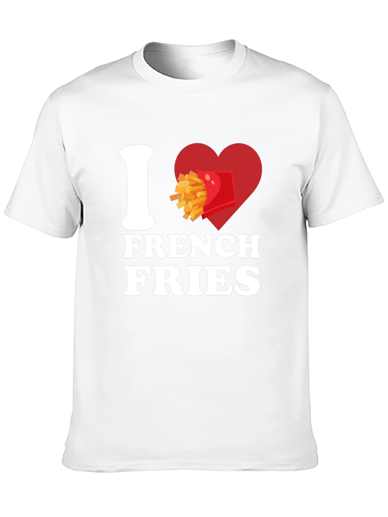 I Heart French Fries Graphic T-Shirt