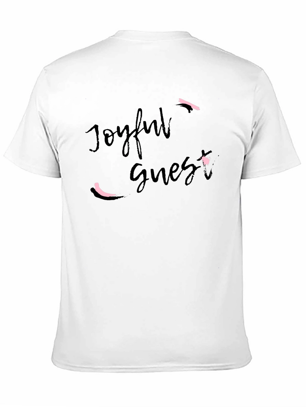 Joyful Guest Graphic Tee - Stylish Unisex Black T-Shirt