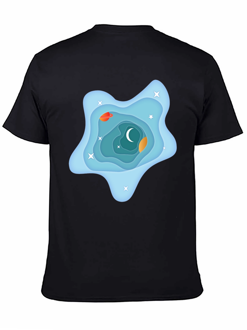 Galaxy Dream T-Shirt - Black Cotton Tee