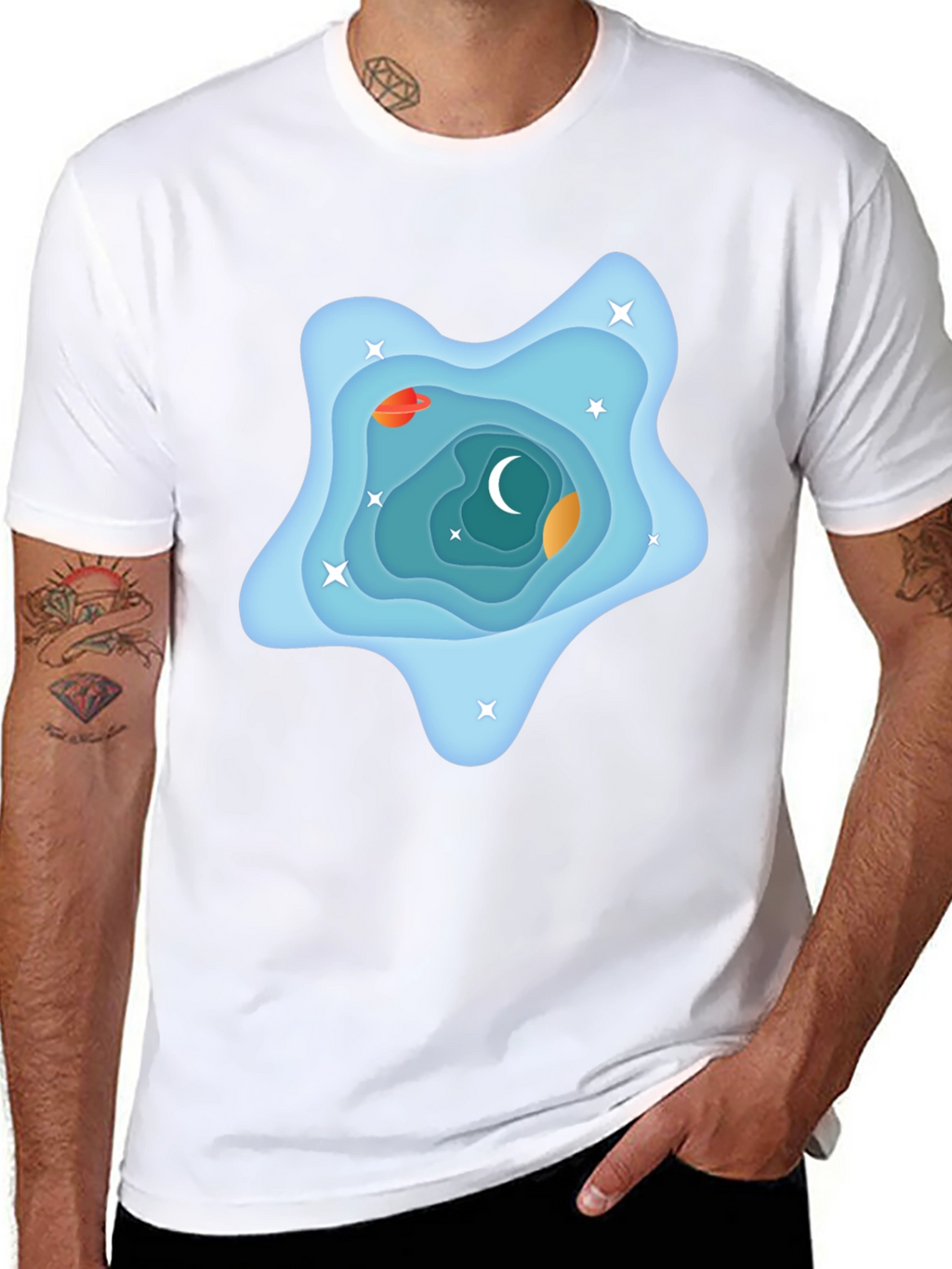 Galaxy Dream T-Shirt - Black Cotton Tee
