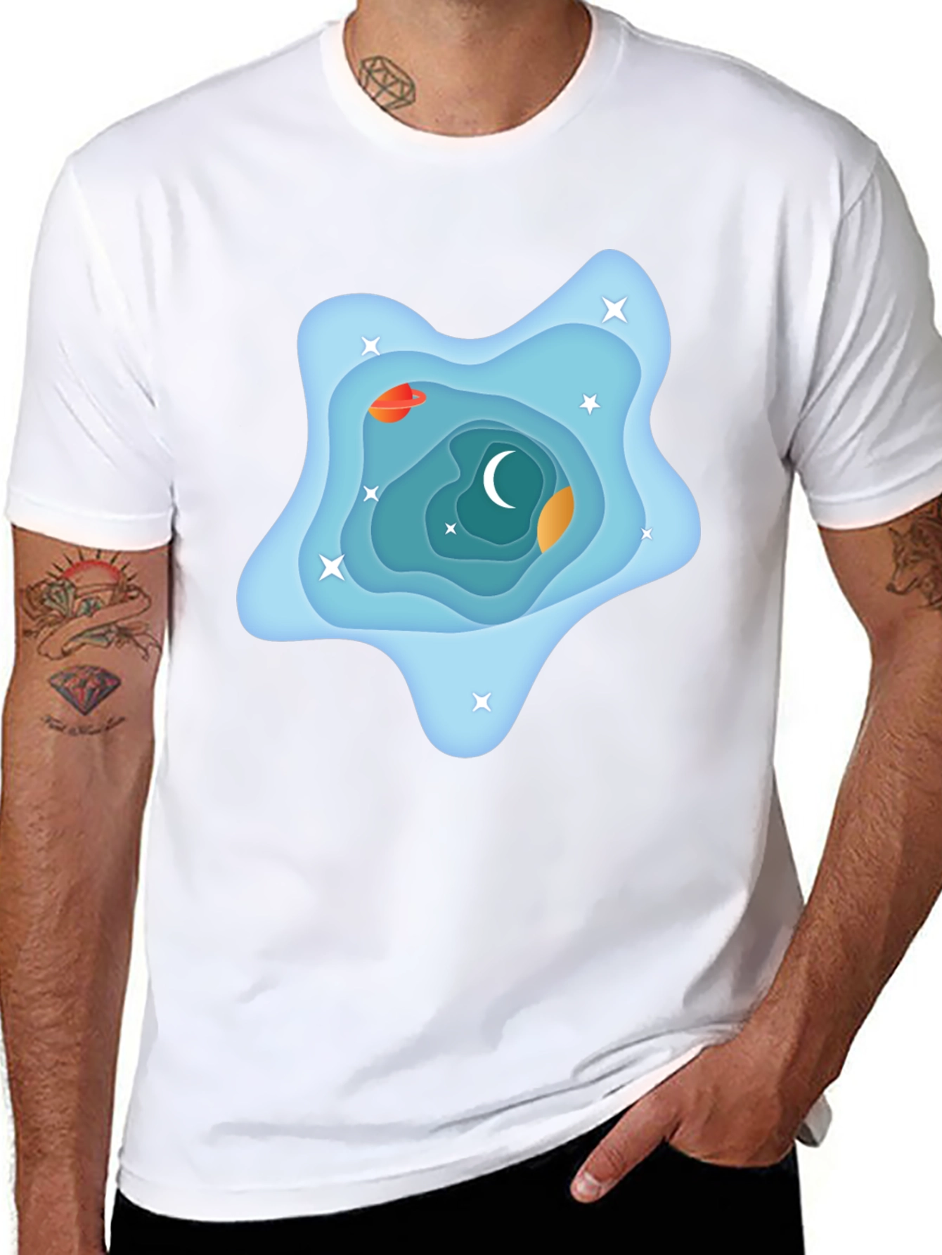 Galaxy Dream T-Shirt - Black Cotton Tee