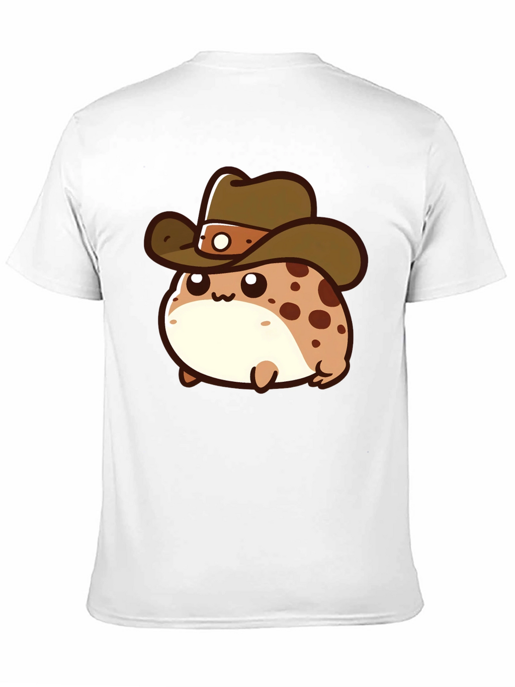 Cartoon Cowboy Frog T-Shirt - Black