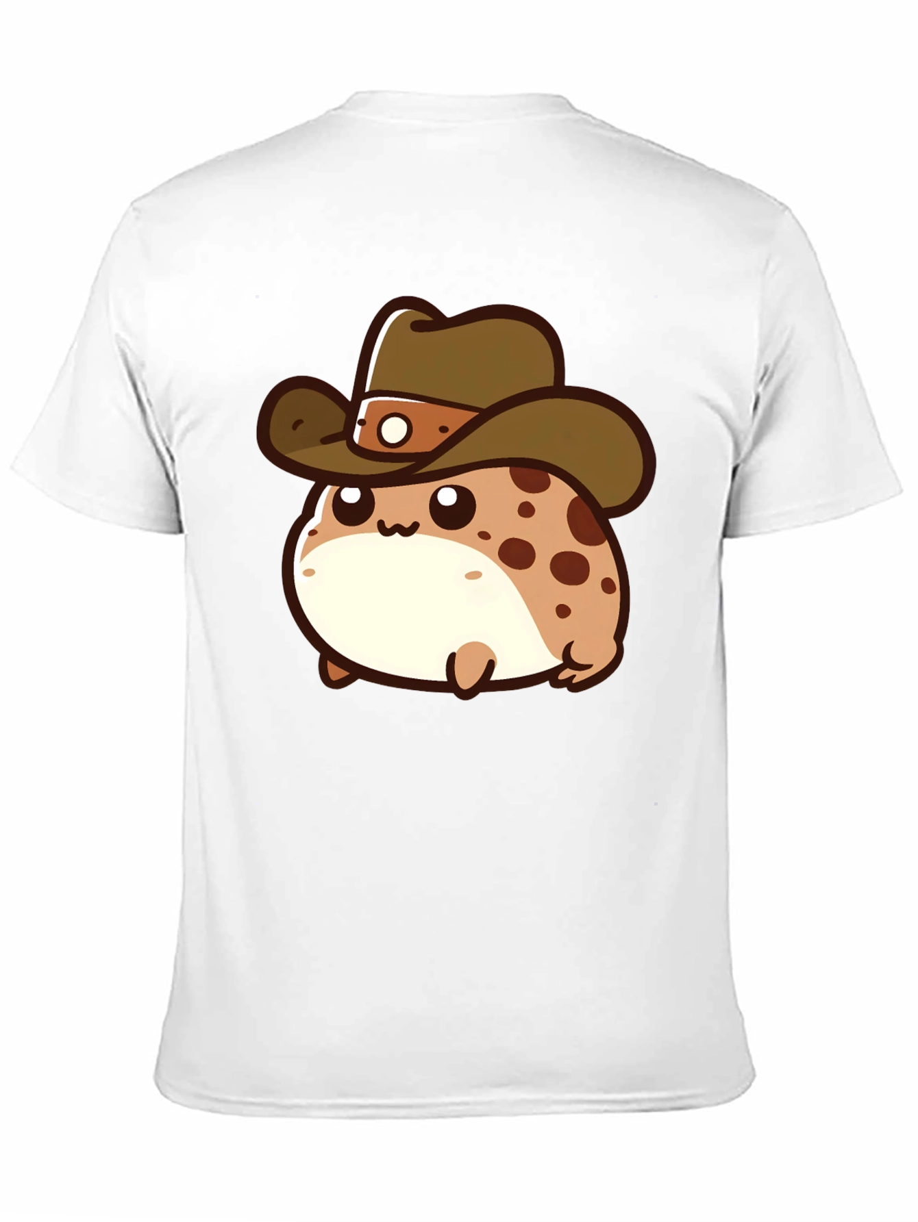 Cartoon Cowboy Frog T-Shirt - Black