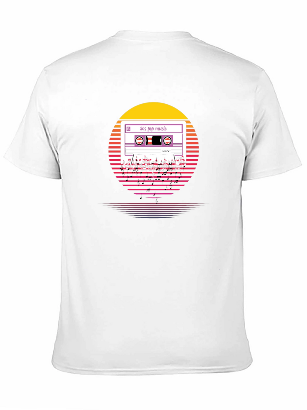 80s Pop Music Cassette T-Shirt Retro Style