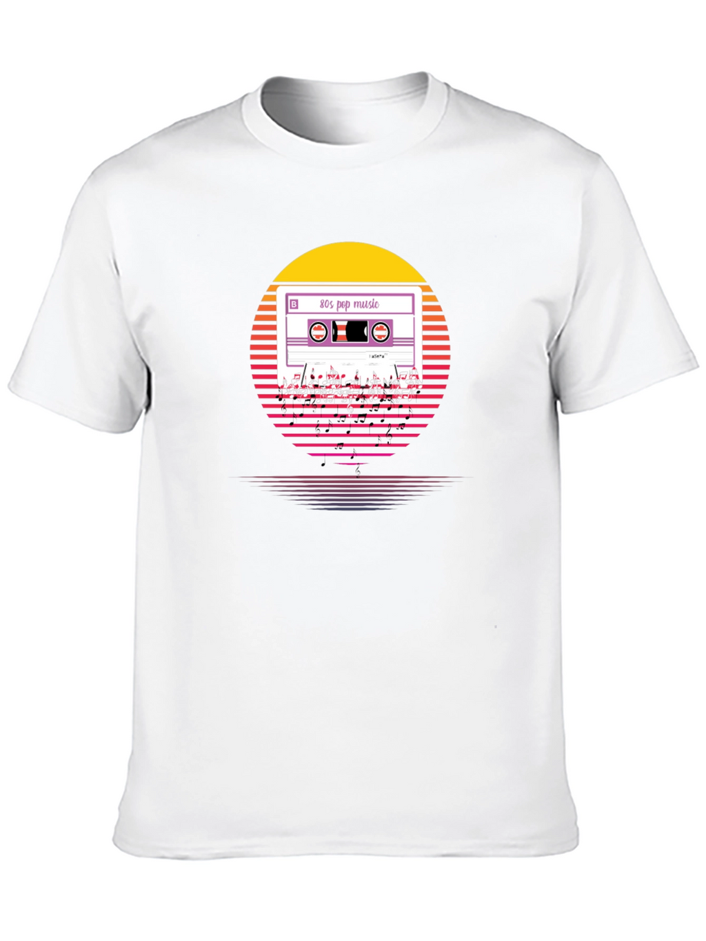 80s Pop Music Cassette T-Shirt Retro Style