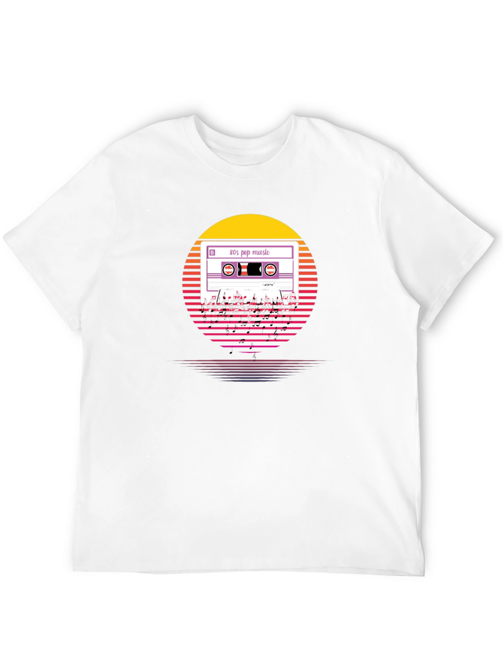 80s Pop Music Cassette T-Shirt Retro Style