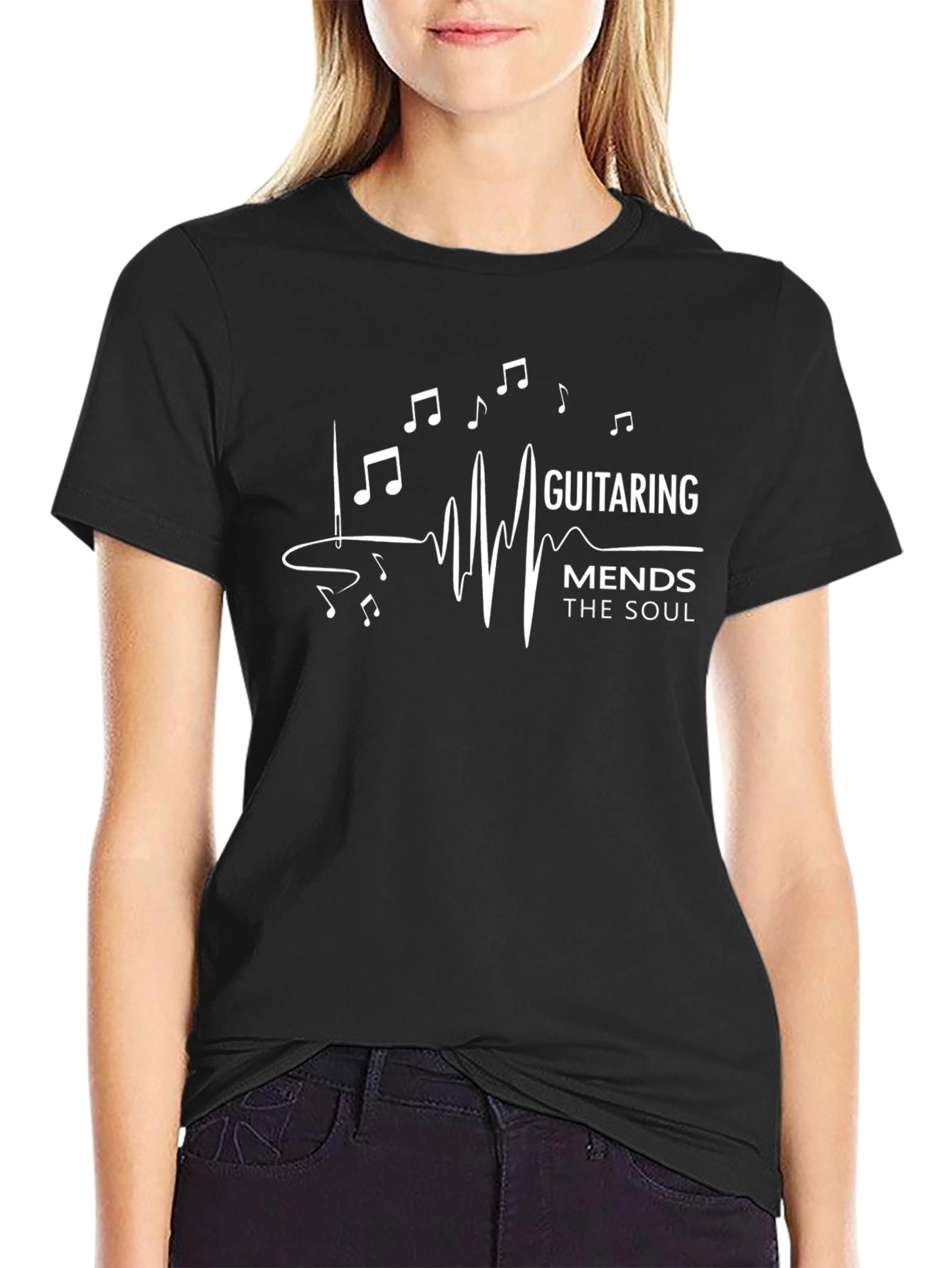 Guitar Music Graphic Mens T-Shirt
