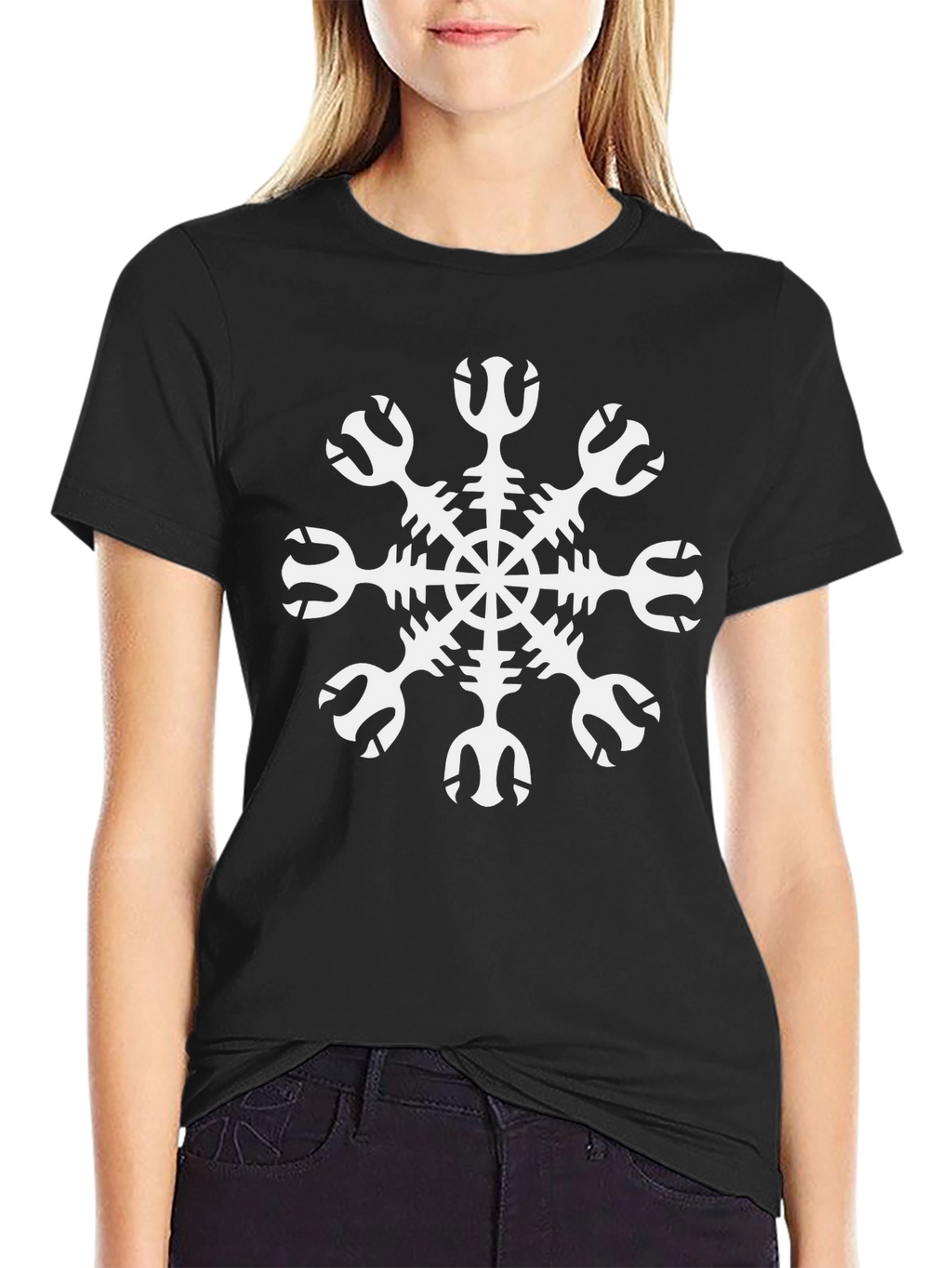 Vegvisir Compass T-Shirt - Viking Nordic Runes Symbol