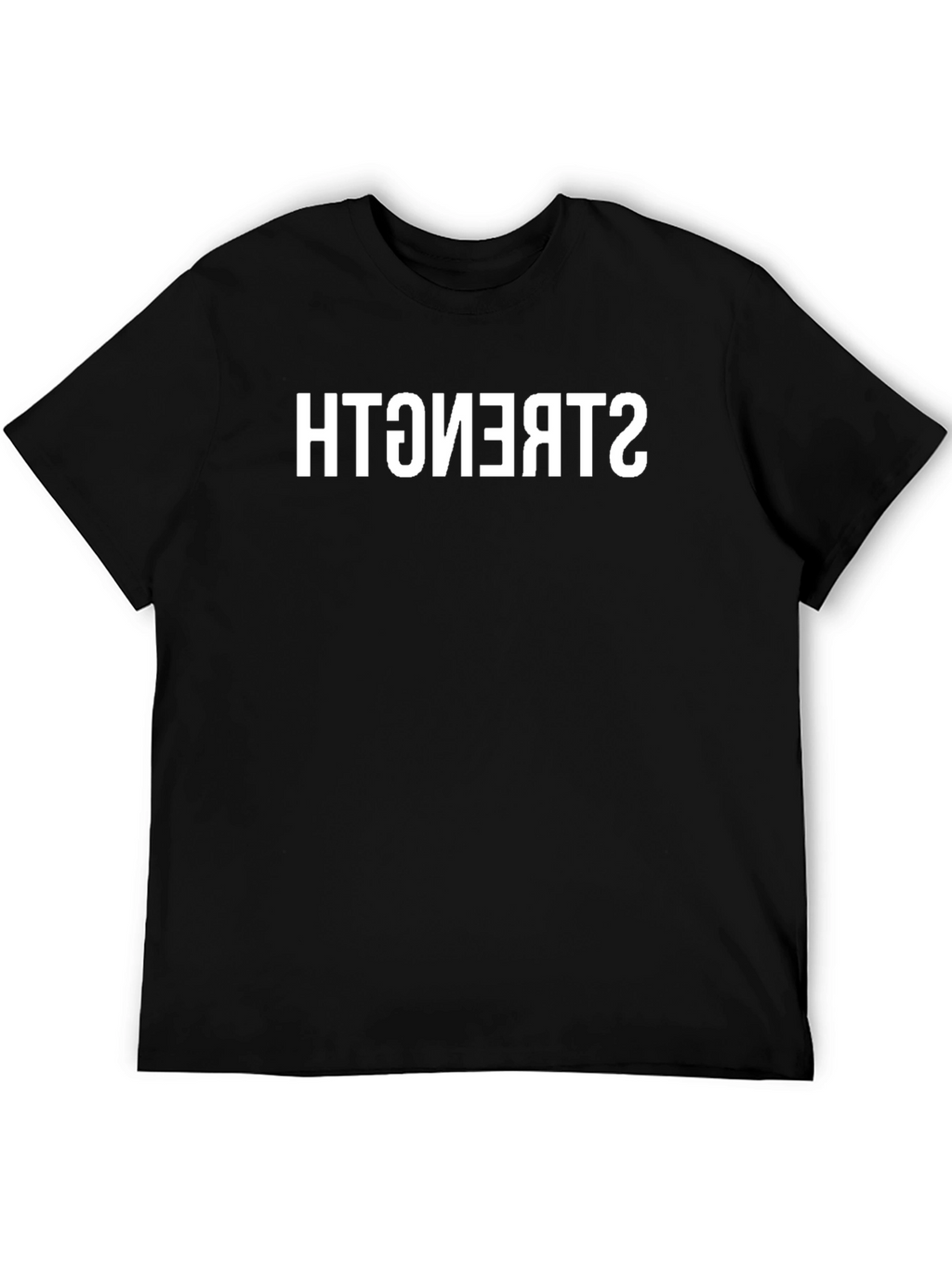 Strength T-Shirt Retro Inverted Text Design