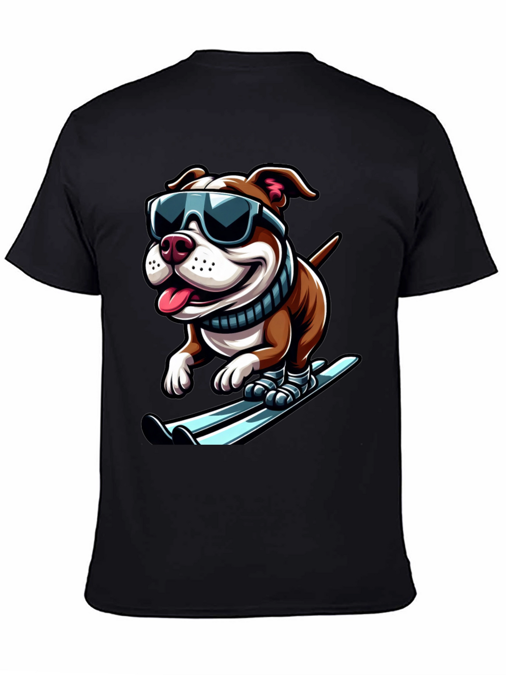 Dog Skiing T-Shirt - Cool Canine Athlete