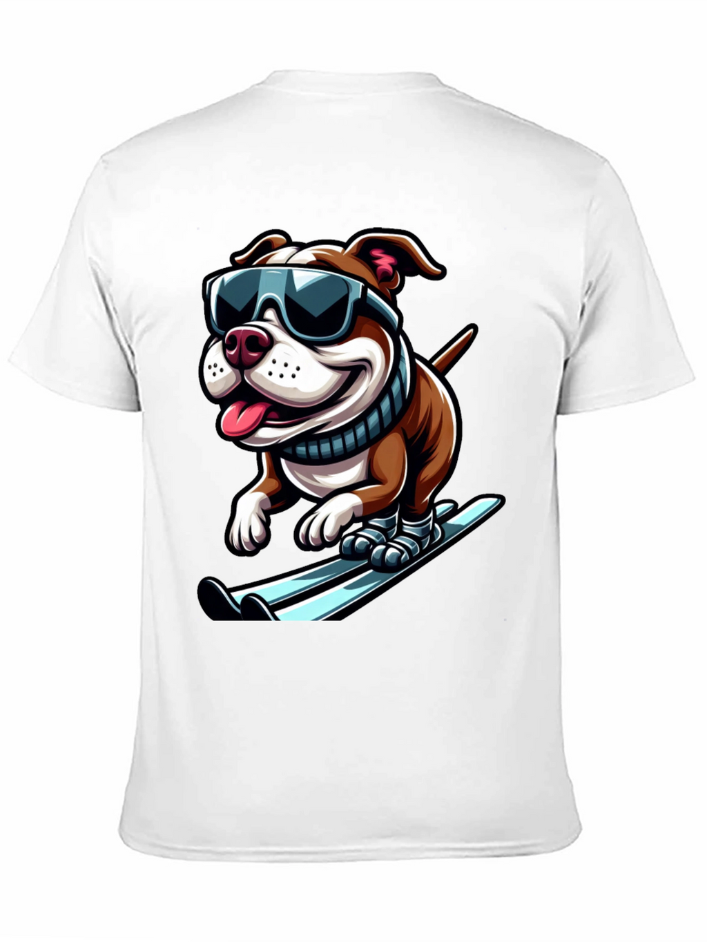 Dog Skiing T-Shirt - Cool Canine Athlete
