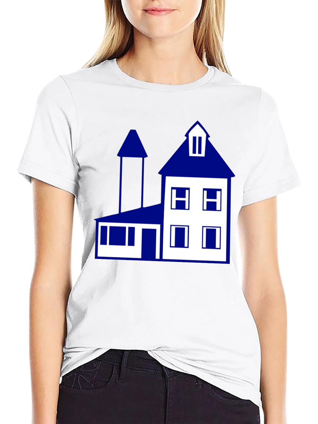 House Graphic T-Shirt - Modern Minimalist Design