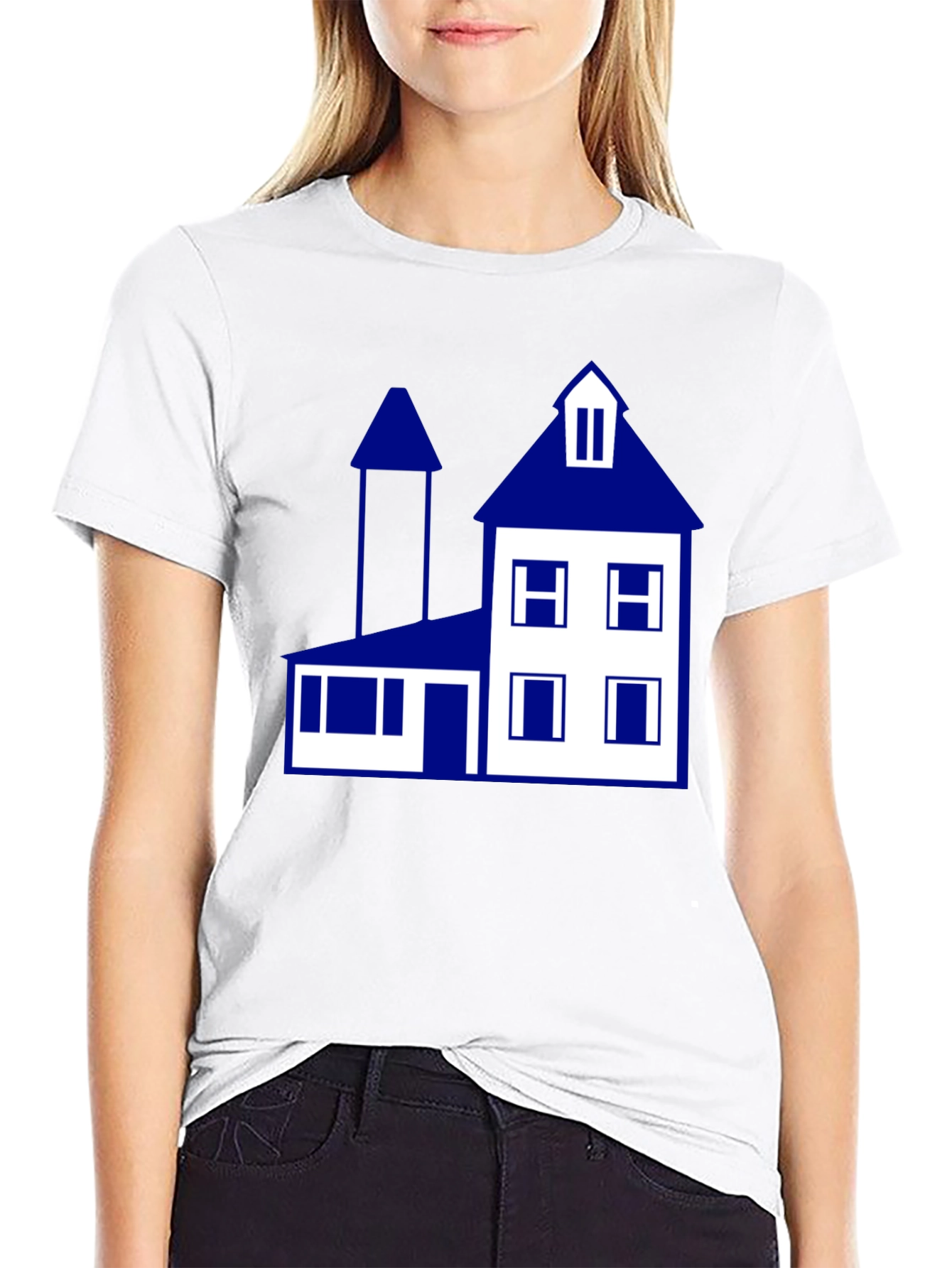 House Graphic T-Shirt - Modern Minimalist Design