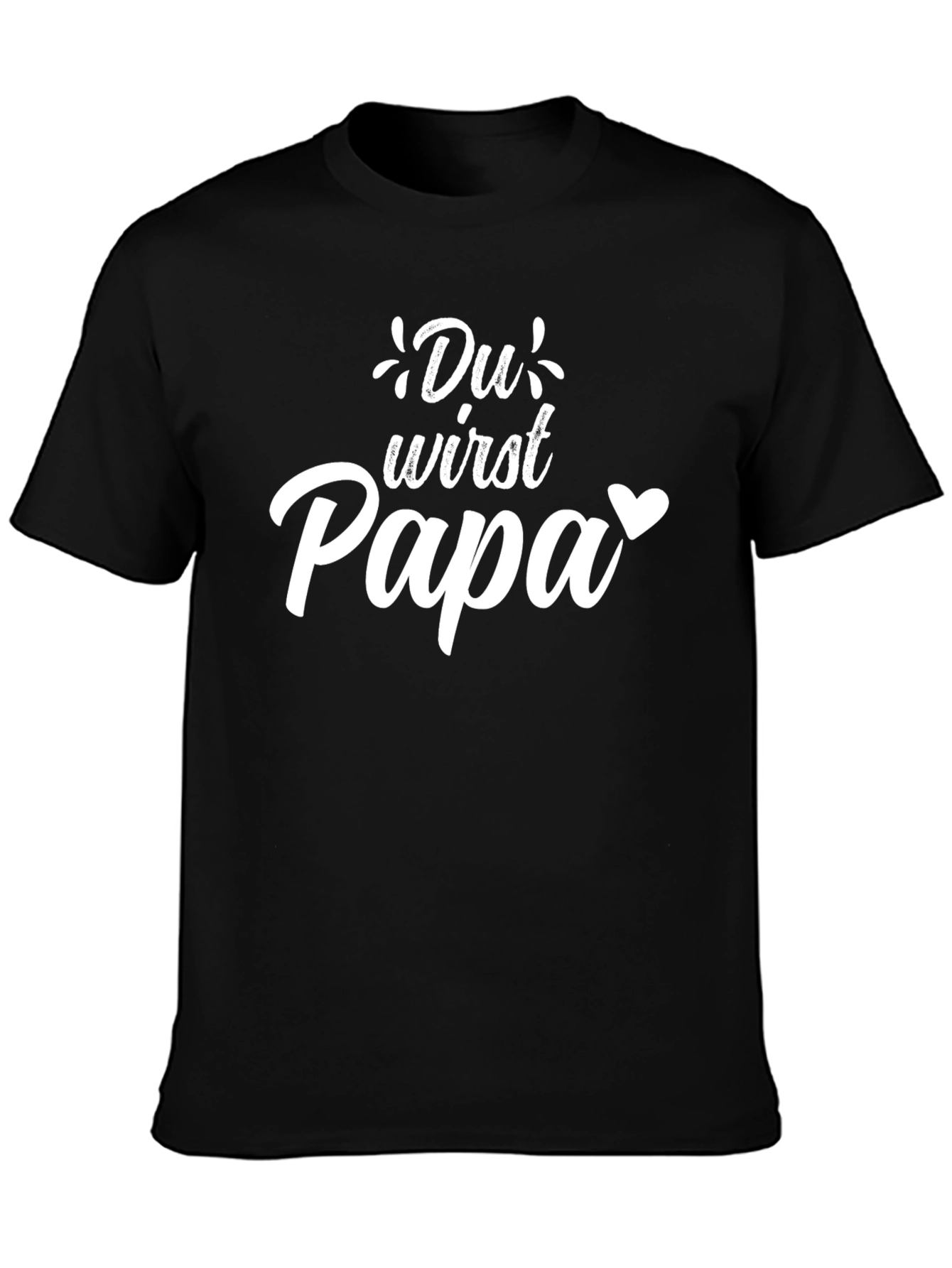 Du Wirst Papa T-Shirt - New Dad Announcement Tee