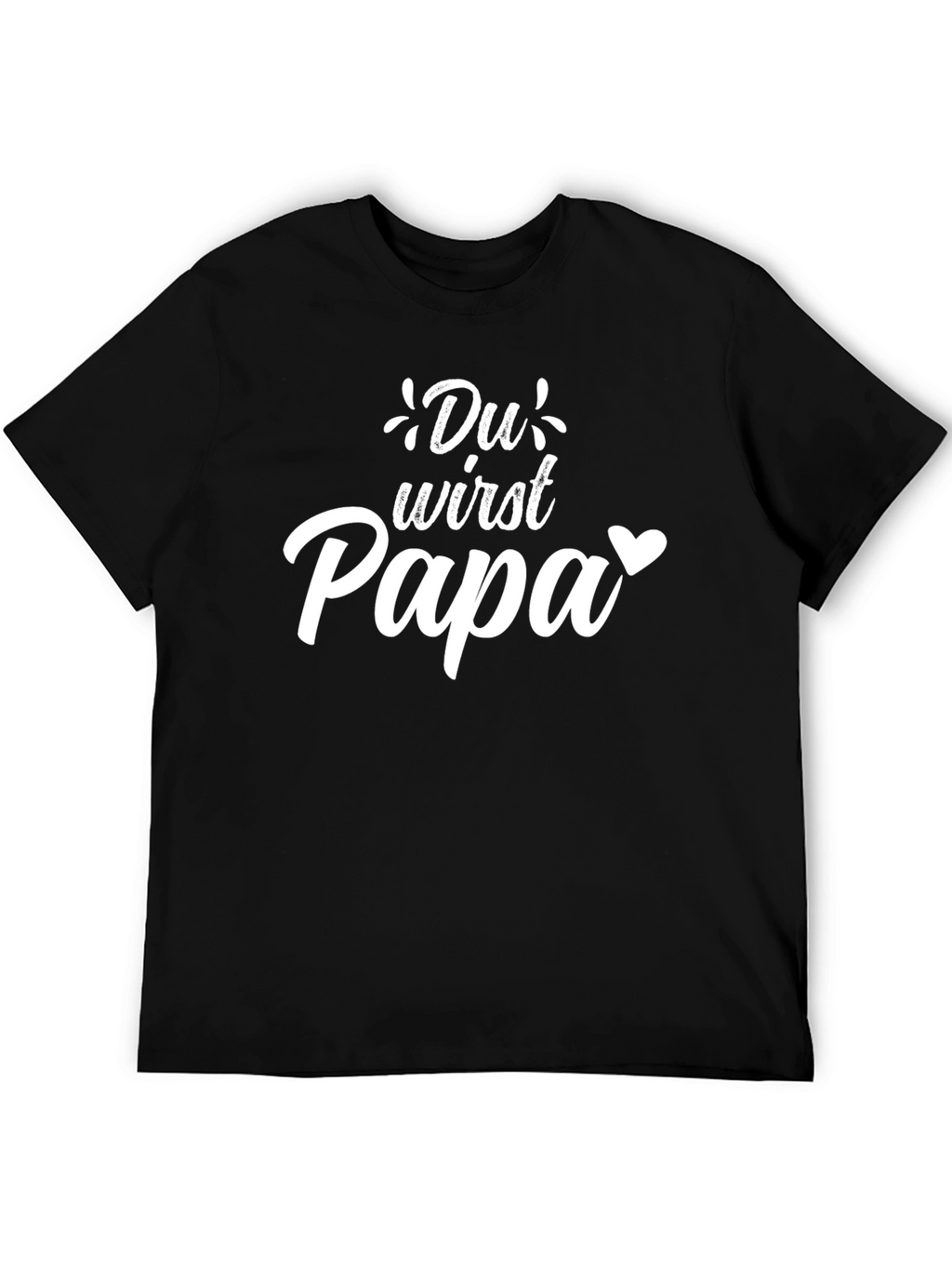 Du Wirst Papa T-Shirt - New Dad Announcement Tee