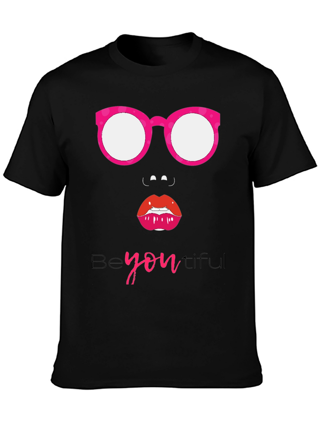 Be-YOU-tiful Graphic Tee - Stylish Black T-Shirt