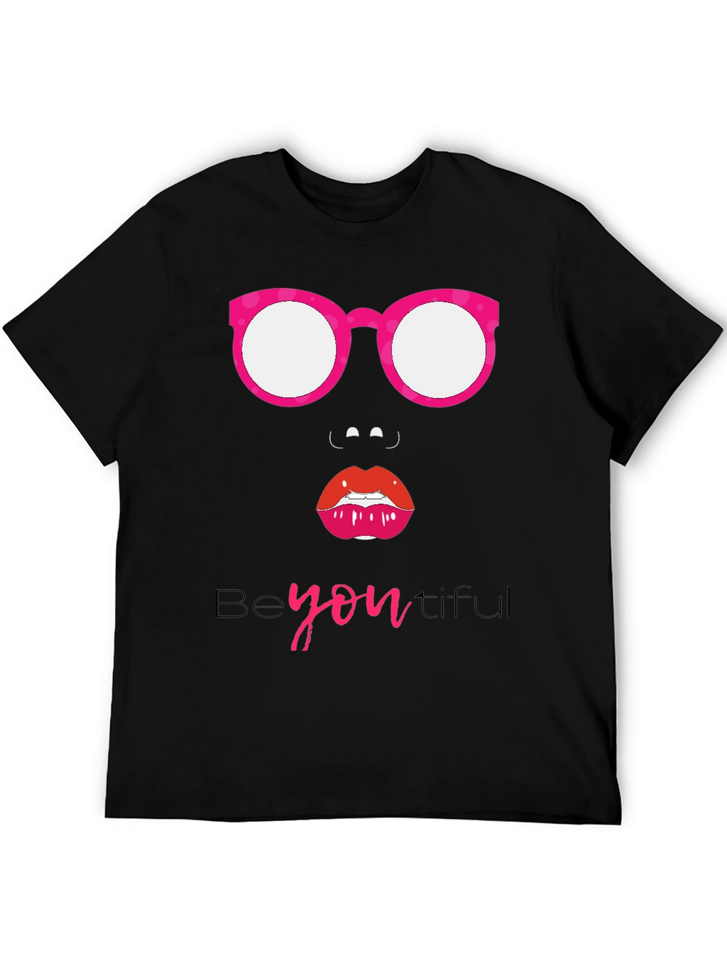 Be-YOU-tiful Graphic Tee - Stylish Black T-Shirt