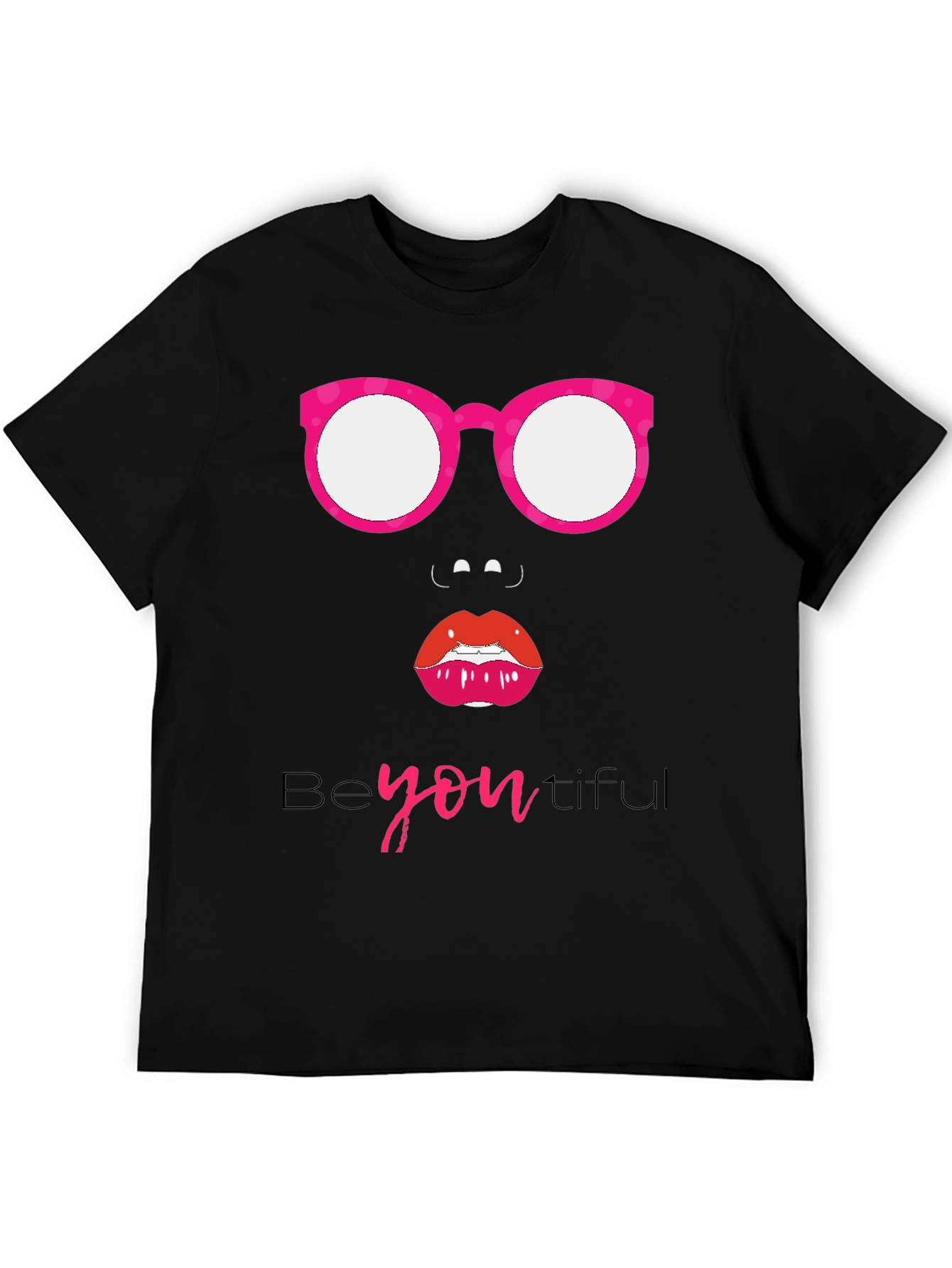 Be-YOU-tiful Graphic Tee - Stylish Black T-Shirt