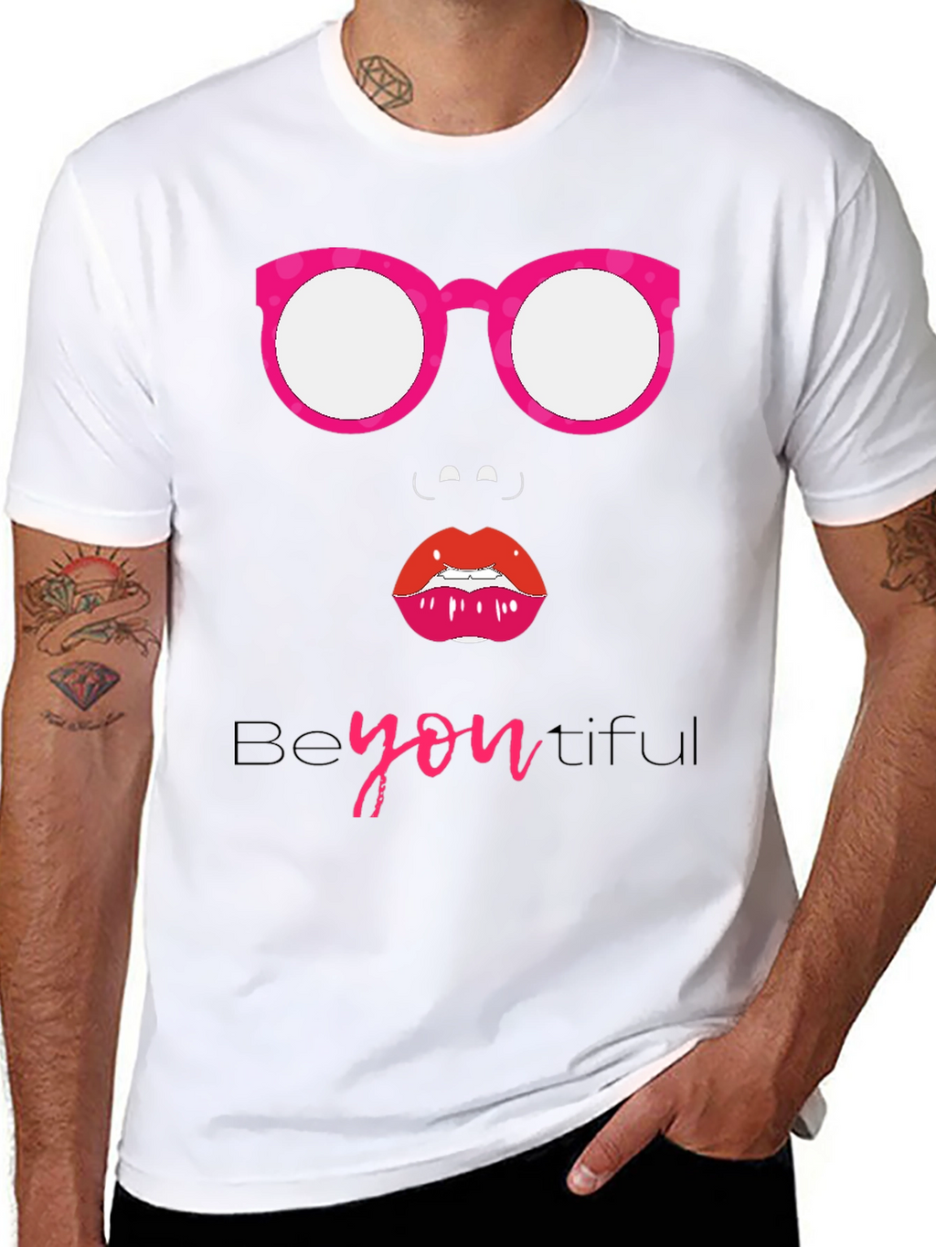 Be-YOU-tiful Graphic Tee - Stylish Black T-Shirt