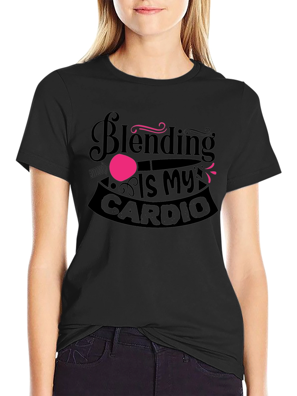 Blending Is My Cardio Funny Workout T-Shirt