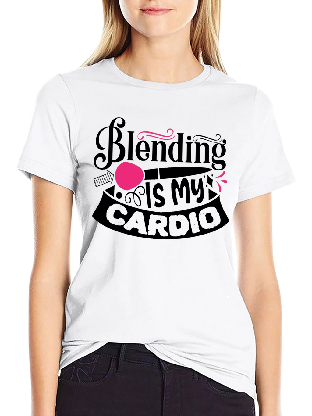 Blending Is My Cardio Funny Workout T-Shirt