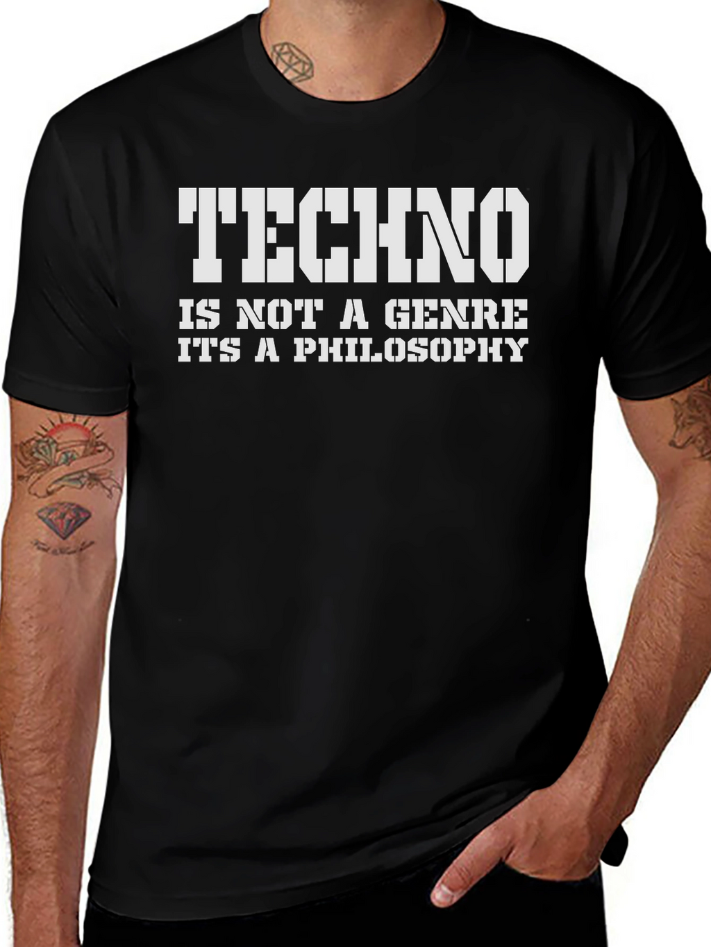 Techno Philosophy Graphic T-Shirt
