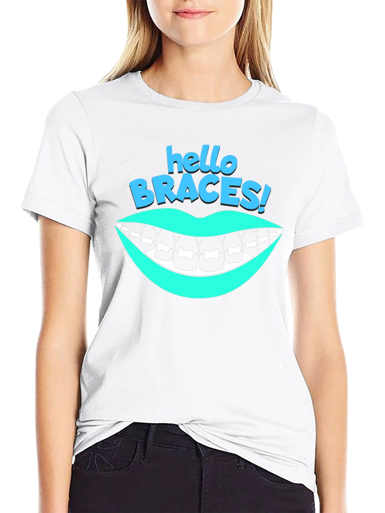 Hello Braces! Graphic T-Shirt - Black