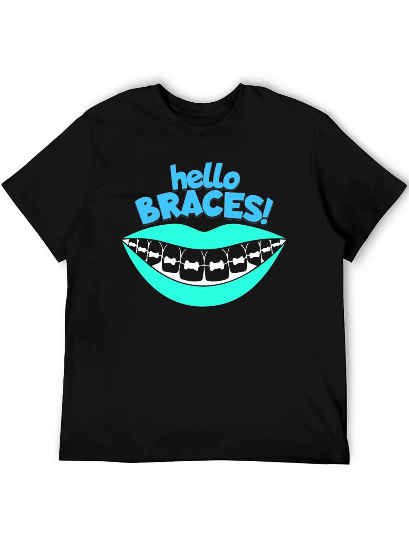 Hello Braces! Graphic T-Shirt - Black