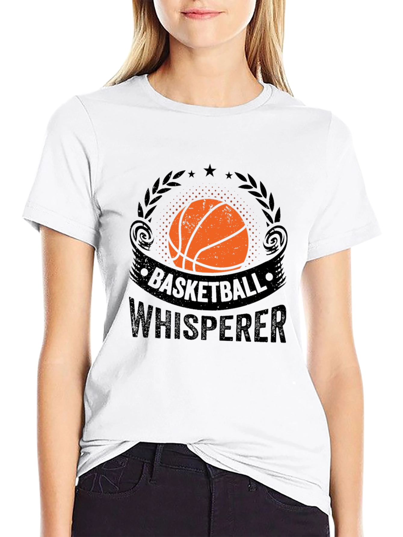 Basketball Whisperer Graphic T-Shirt - Black